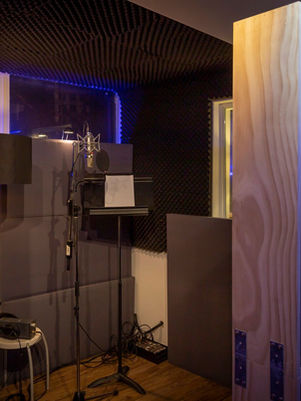 A well treated vocals booth helps us record great sounding vocals