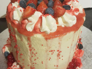 layer cake fraise pour mon fils