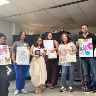 Participants at the Art of Self-Care event