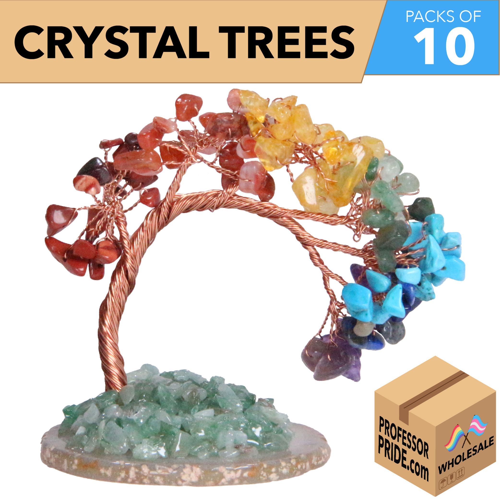 Rainbow Crystal Tree - 10 Pack