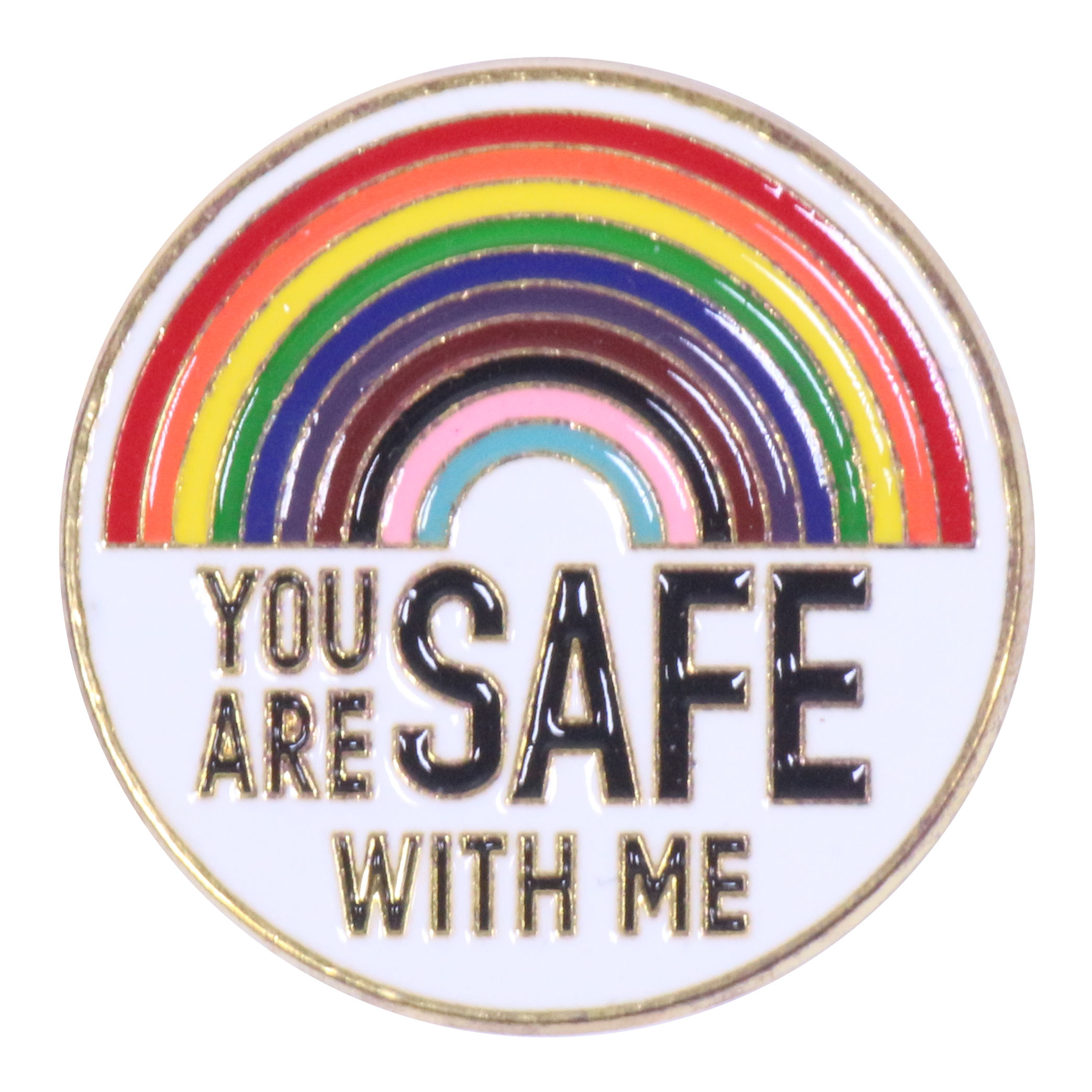 You Are Safe with Me Pin