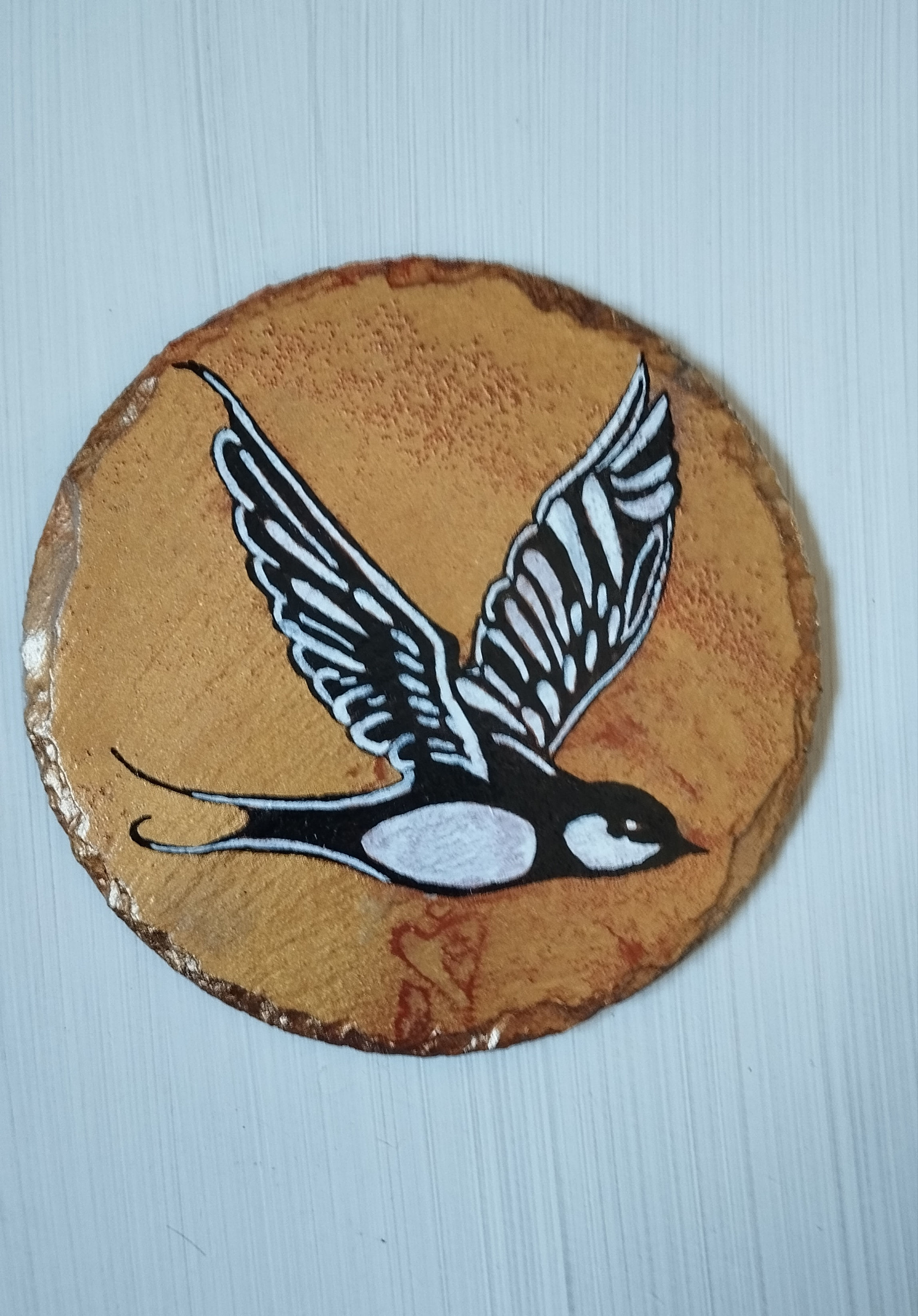 Dessous de verres en ardoise ronde 10cm