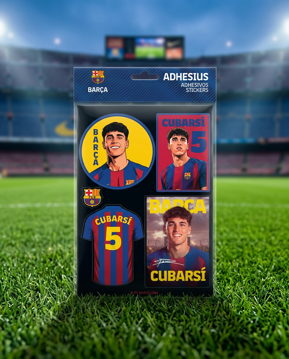 Miniatura: Lámina de adhesivos Barça Jugador