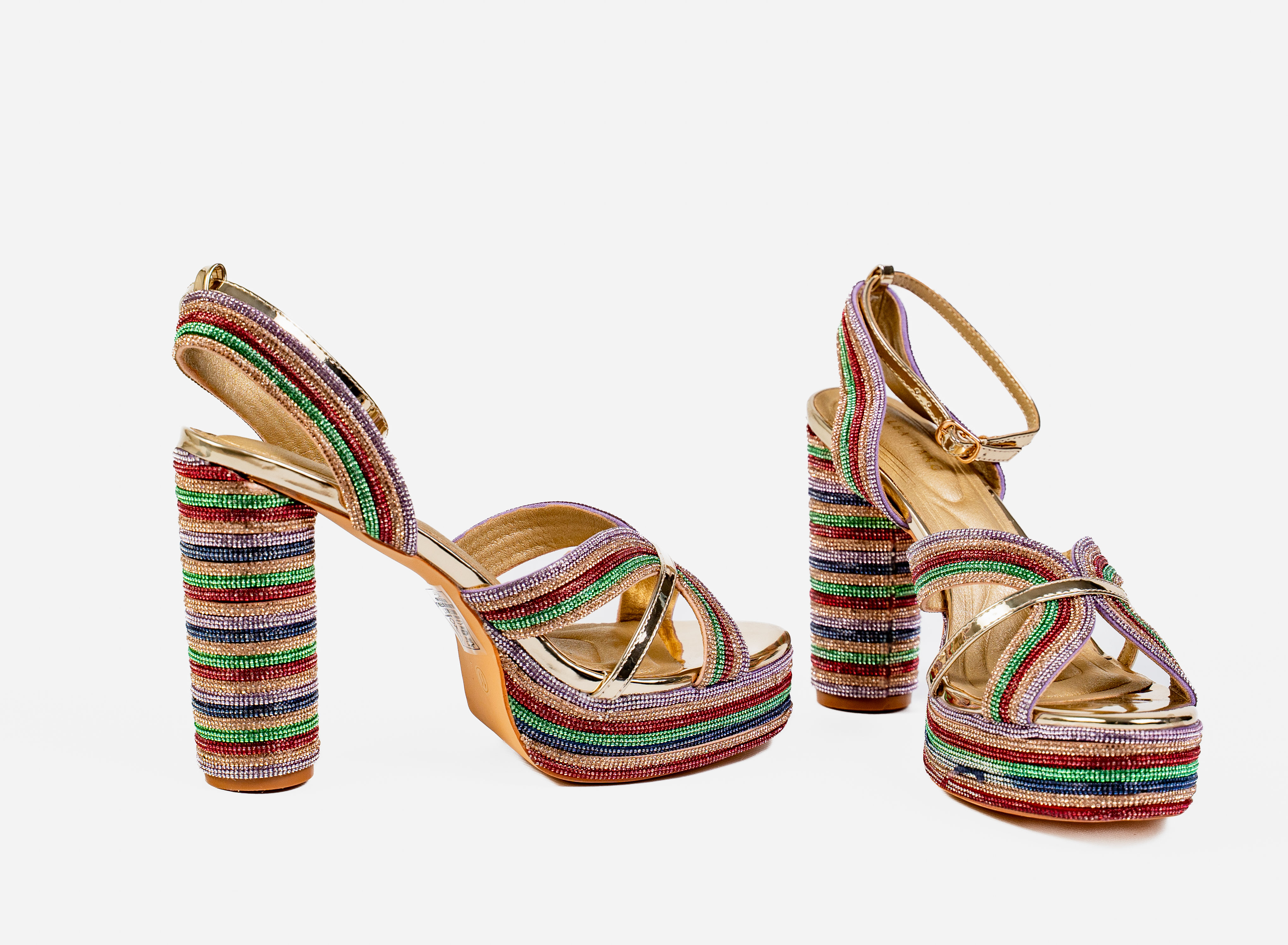 Disco Gold Platform Sandals