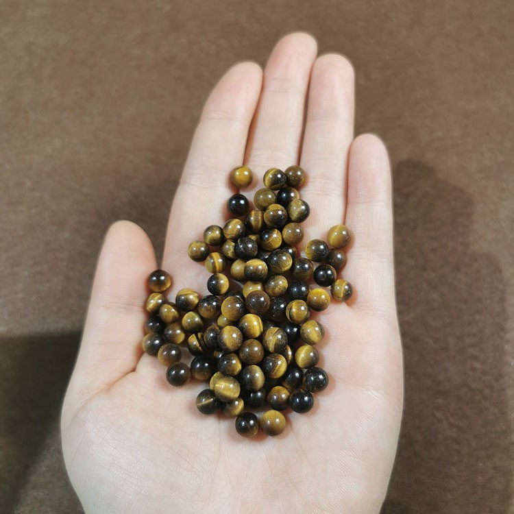 Thumbnail: Tiger Eye Single Loose Bead Diy Accessories Earrings Bracelet