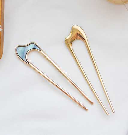 Thumbnail: Metal Simple Ornaments Women's Hair Clip