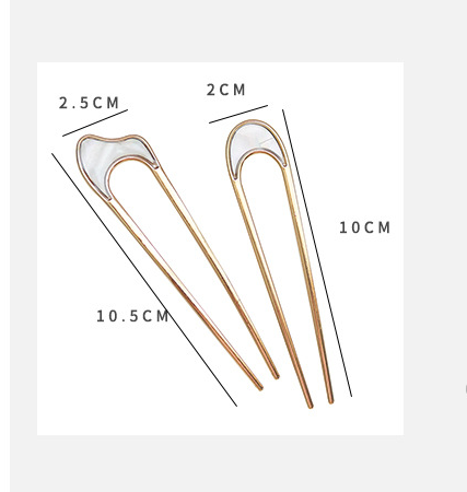 Thumbnail: Metal Simple Ornaments Women's Hair Clip