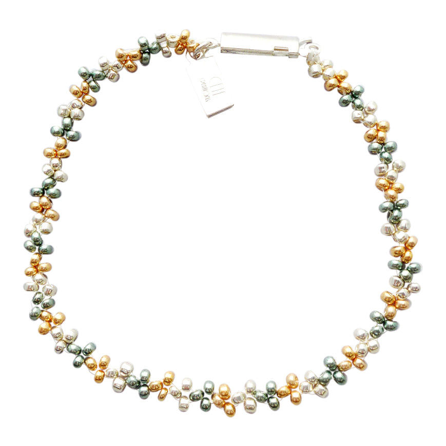 Thumbnail: Right Angle Weave Mixed Colors Bracelet