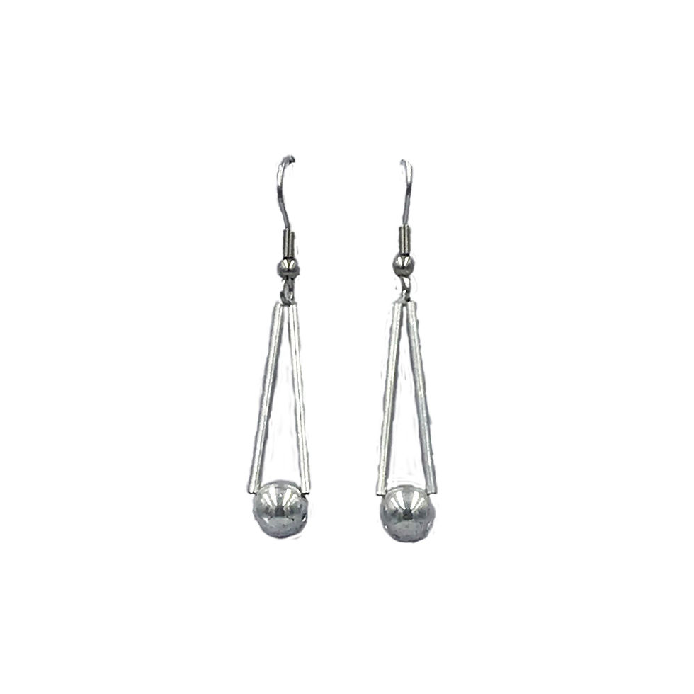 Thumbnail: Hemisphere Earrings - Long
