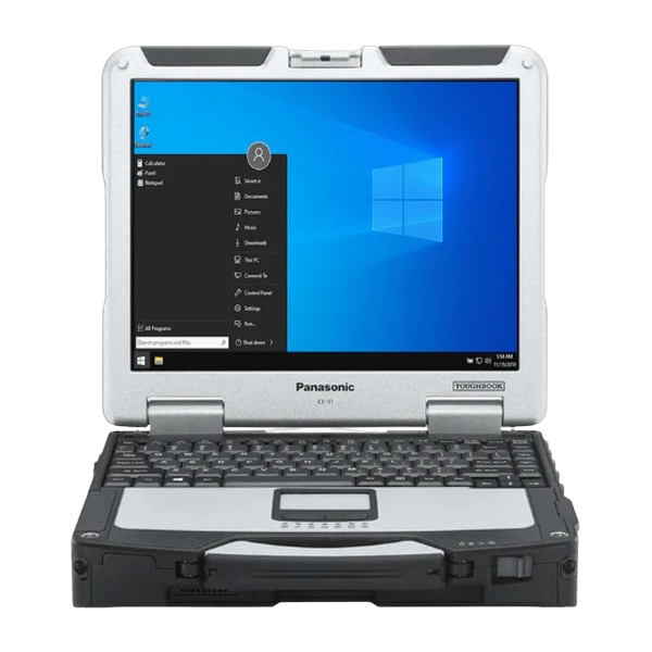 Panasonic Toughbook CF-31 rugged laptop running Windows 11 after ToughReboot install