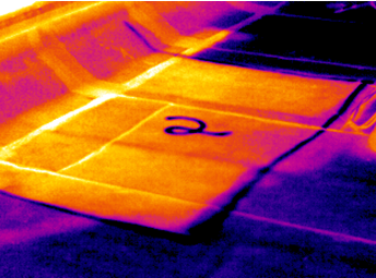 Infrared Roof Moisture Investigation
