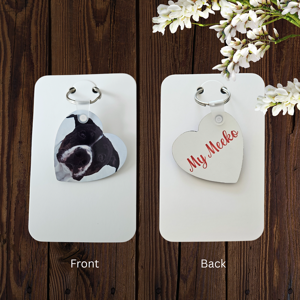 Thumbnail: Photo Heart Keychain