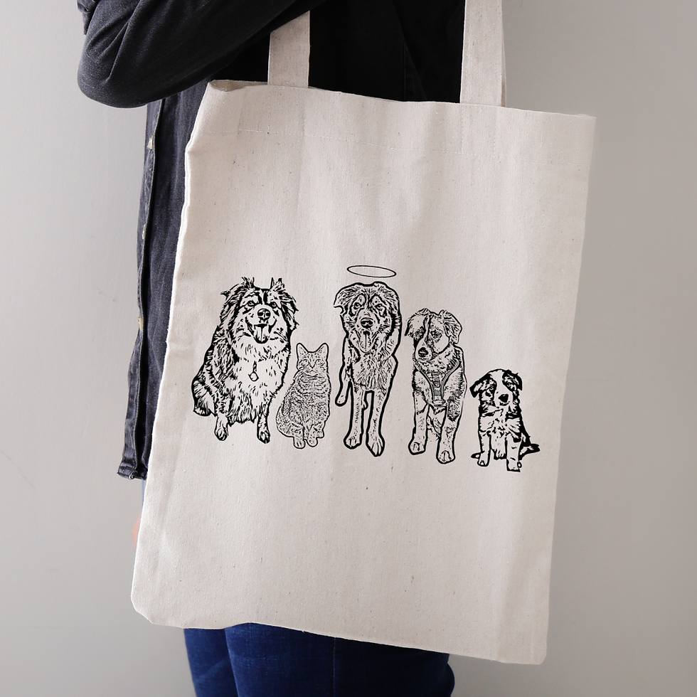 Thumbnail: Pet Drawing Tote Bag