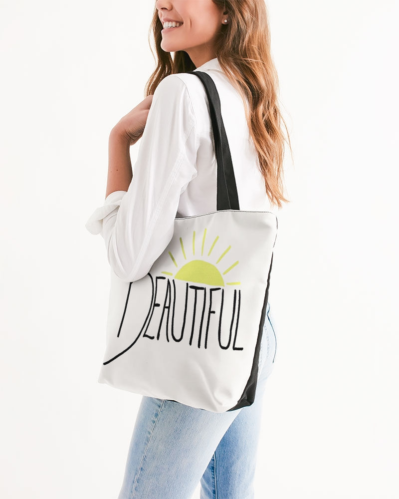 Thumbnail: Beautiful Canvas Zip Tote