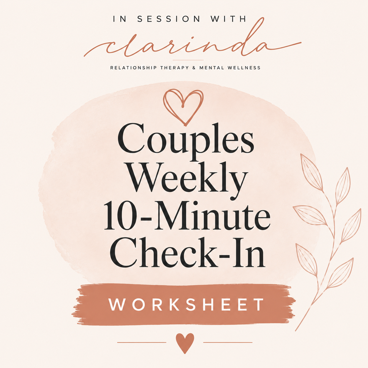 Couples Weekly 10-Minute Check-In