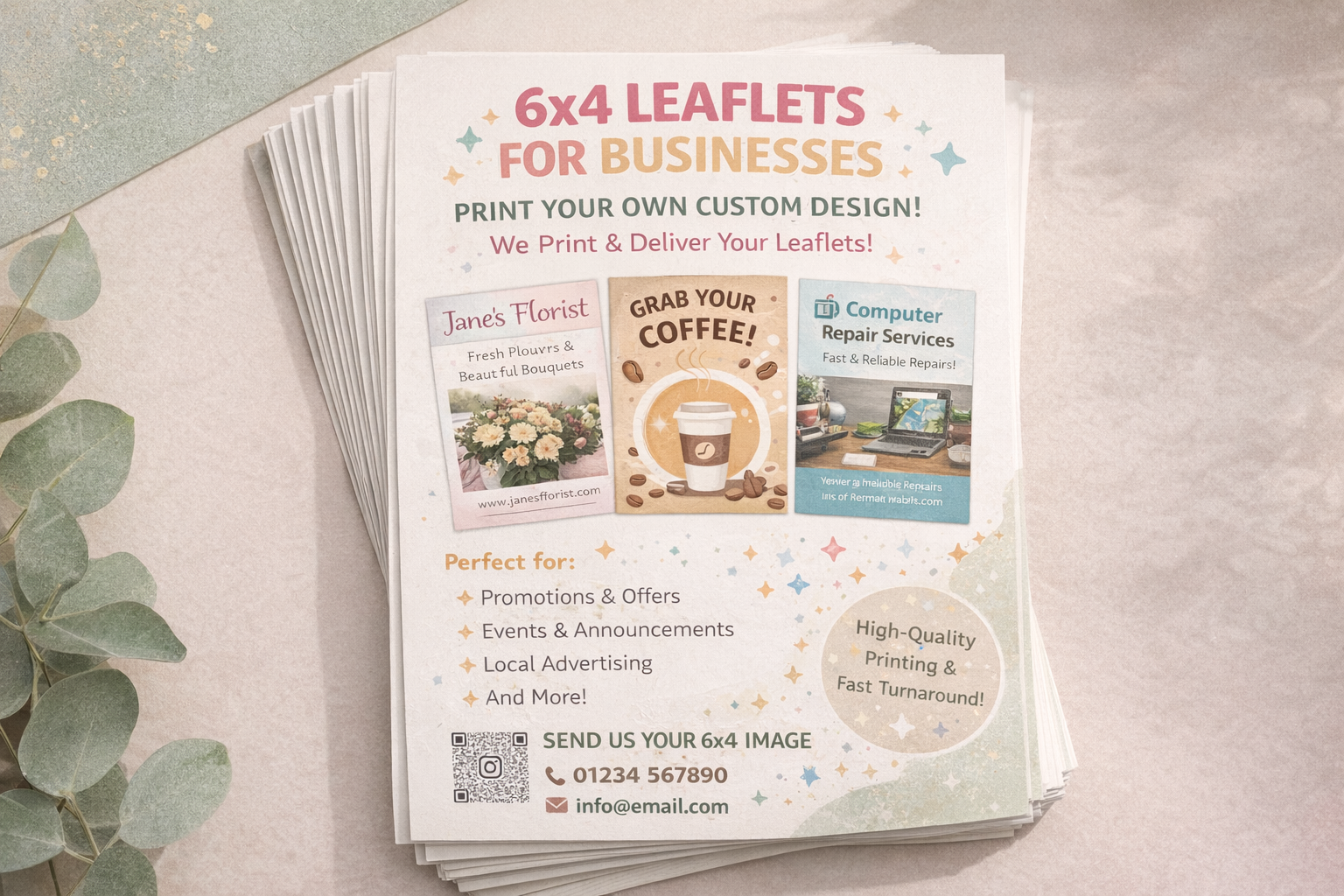 6×4 Business Advertising Leaflets