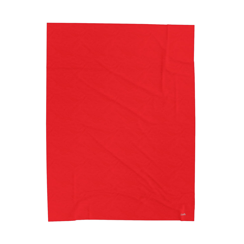 Thumbnail: Cherry Velveteen Plush Blanket