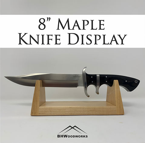 Maple knife display