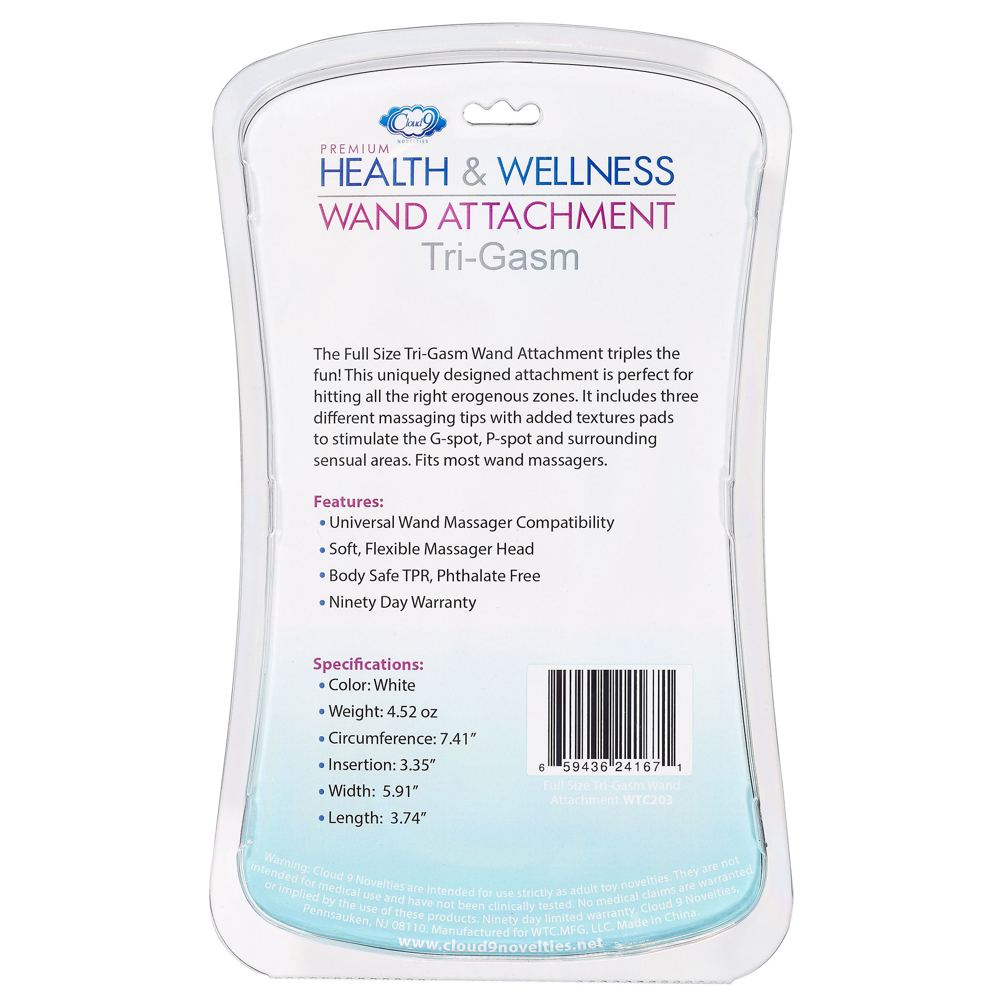 Health and Wellness Wand Attachment - Tri-Gasm