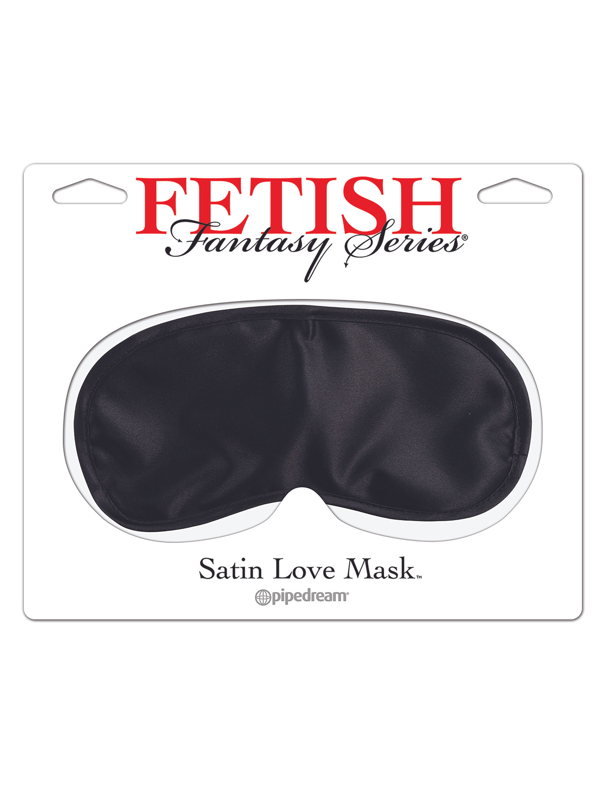 Satin Love Mask - Black