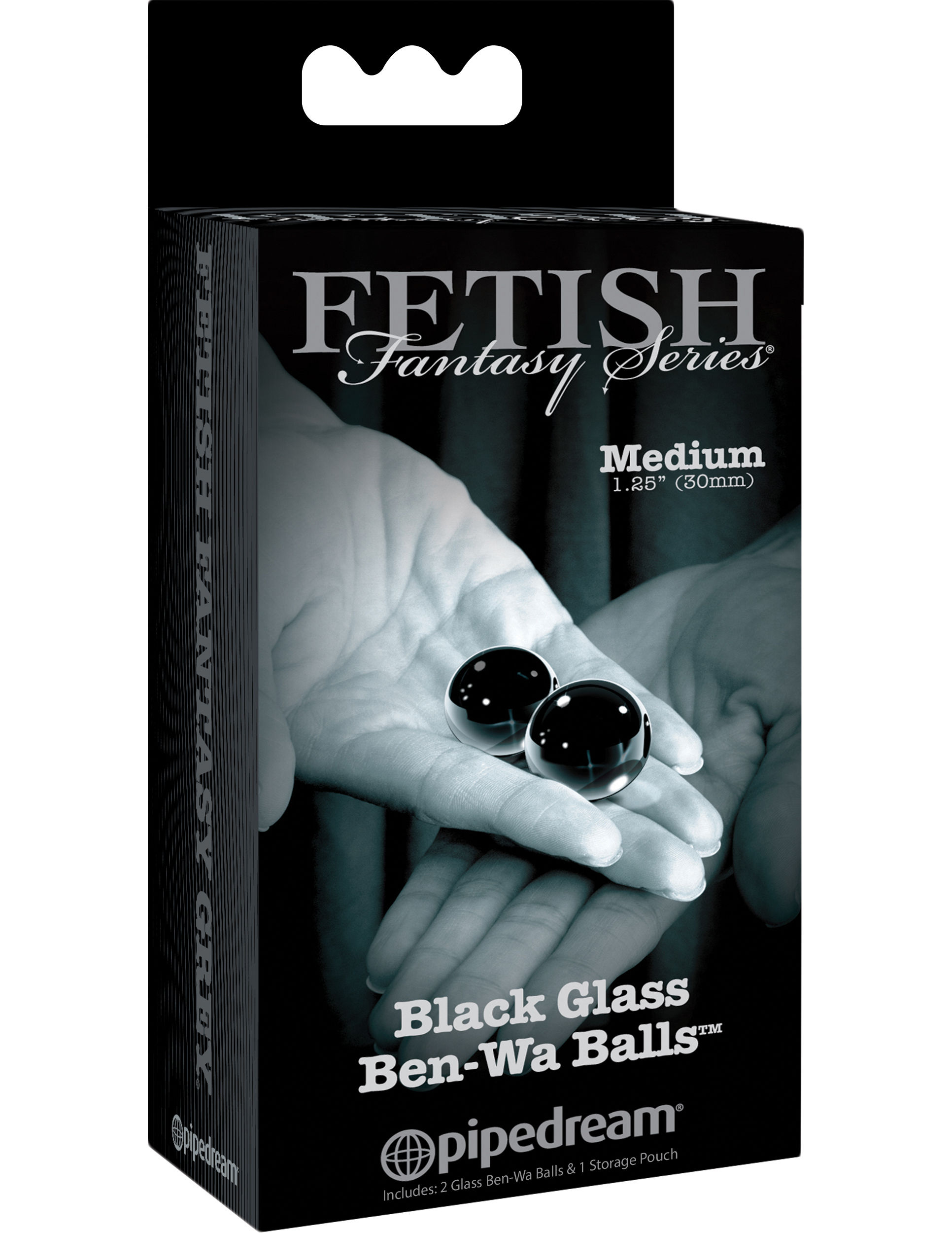 Fetish Fantasy Series Limited Edition Glass Ben-Wa Balls - Medium - Black