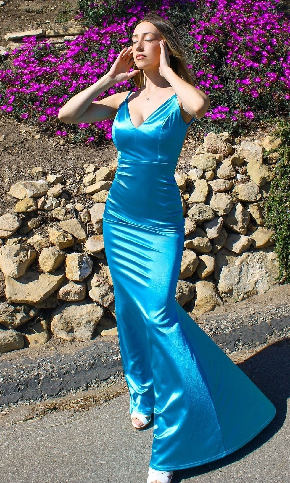 Thumbnail: Neon Fitted Satin Dress LADIVINE SE016 DRESS