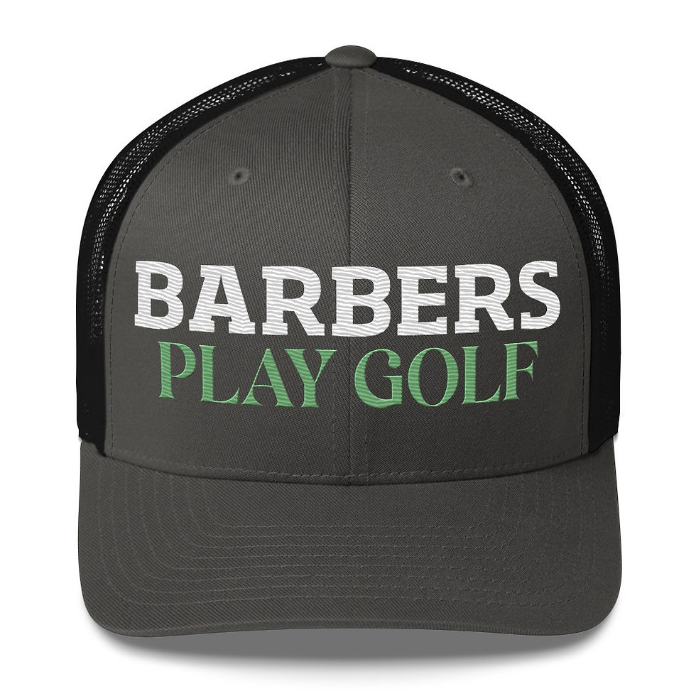 Thumbnail: Barbers Play Golf Trucker Hat