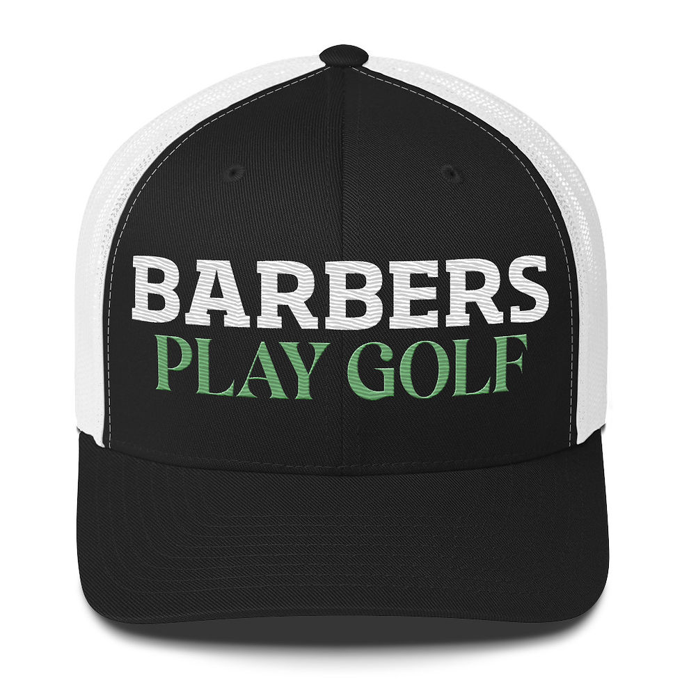 Thumbnail: Barbers Play Golf Trucker Hat