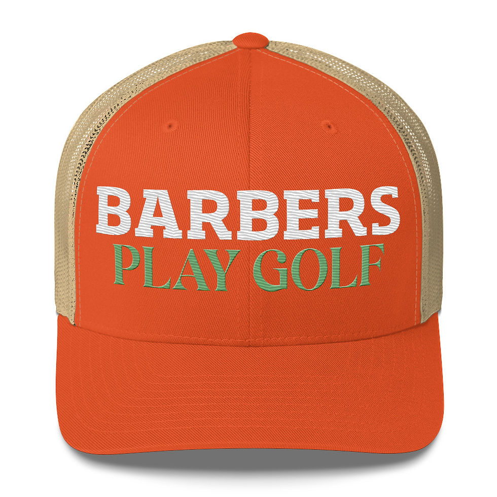 Thumbnail: Barbers Play Golf Trucker Hat