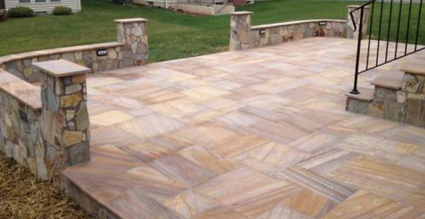 Flagstone patio