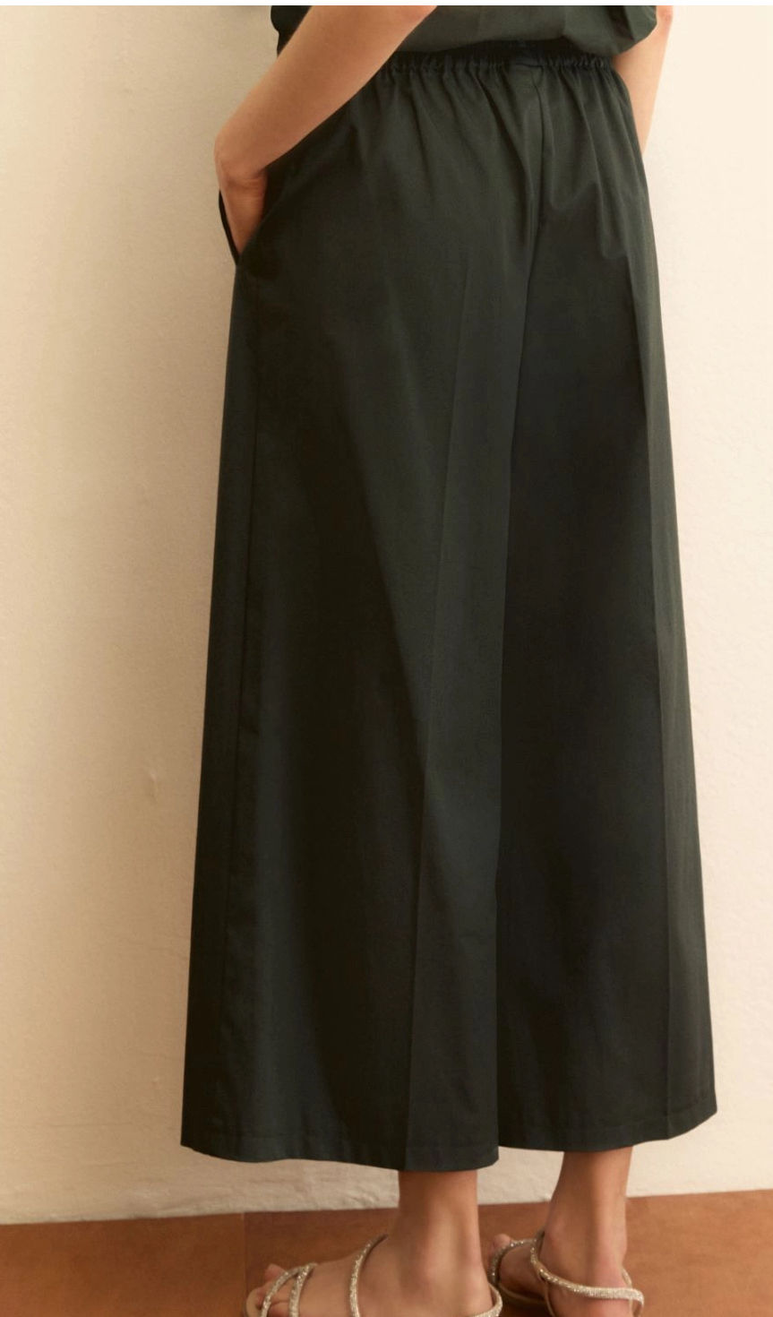 Miniatura: PANTALONE DRITTO IN GABARDINA STRETCH - VERDE SCURO