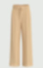 Miniatura: PANTALONE AMPIO WIDE LEG IN POPELINE - BEIGE