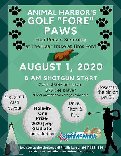 Animal Harbor's Golf "Fore" Paws content media