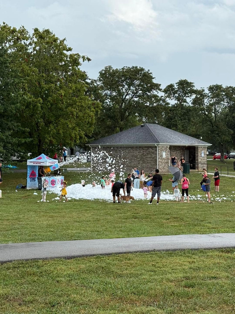 Foam Party at National Night Out