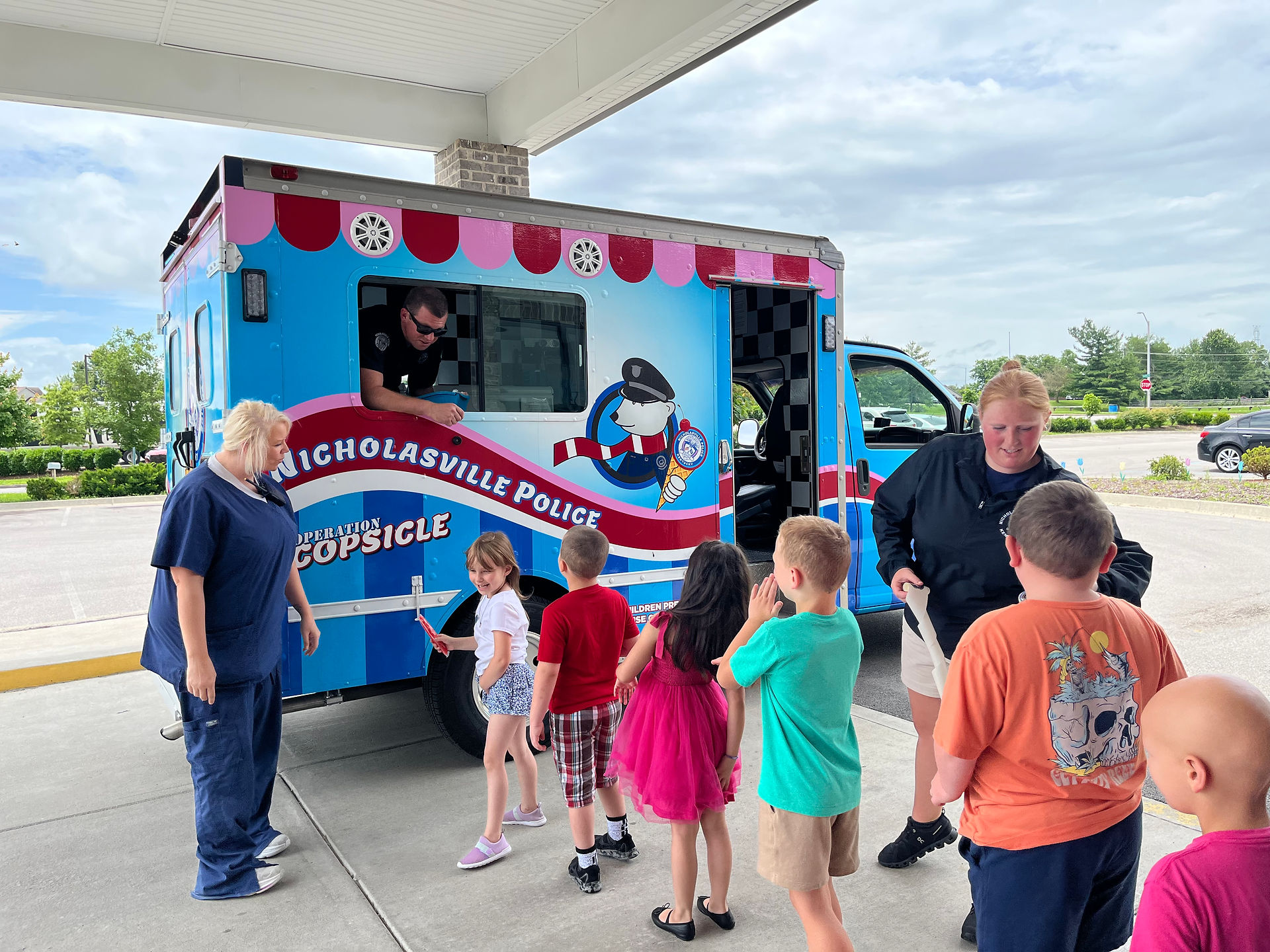 Copsicle out in the community! 