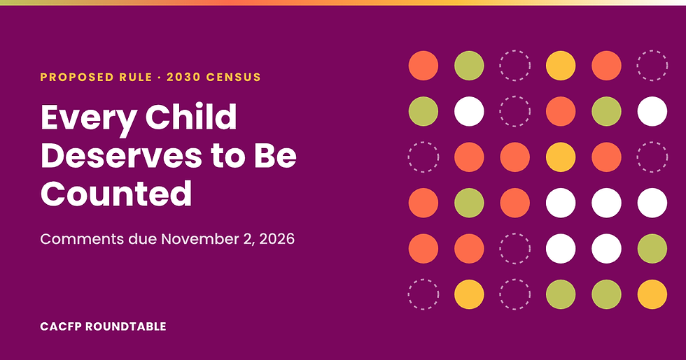 2030 Census Proposed Rule: Why the CACFP Community Should Comment