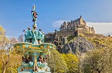 Edinburgh Castle Princes Street Gardens