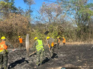 FF.AA. sofoca incendio forestal en El Paraíso