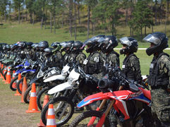 Cierra con éxito entrenamiento Táctico Pelotón de Motos en Seguridad Dimensional