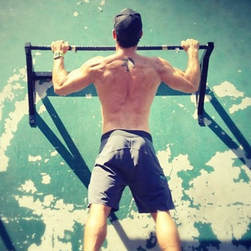Pull ups at the Mecca of Bodybuilding