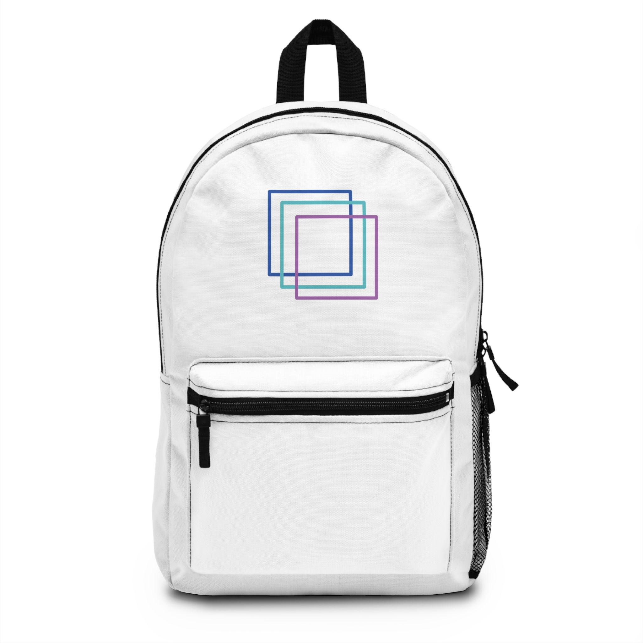FTC - Full Color Squares Logo White Backpack