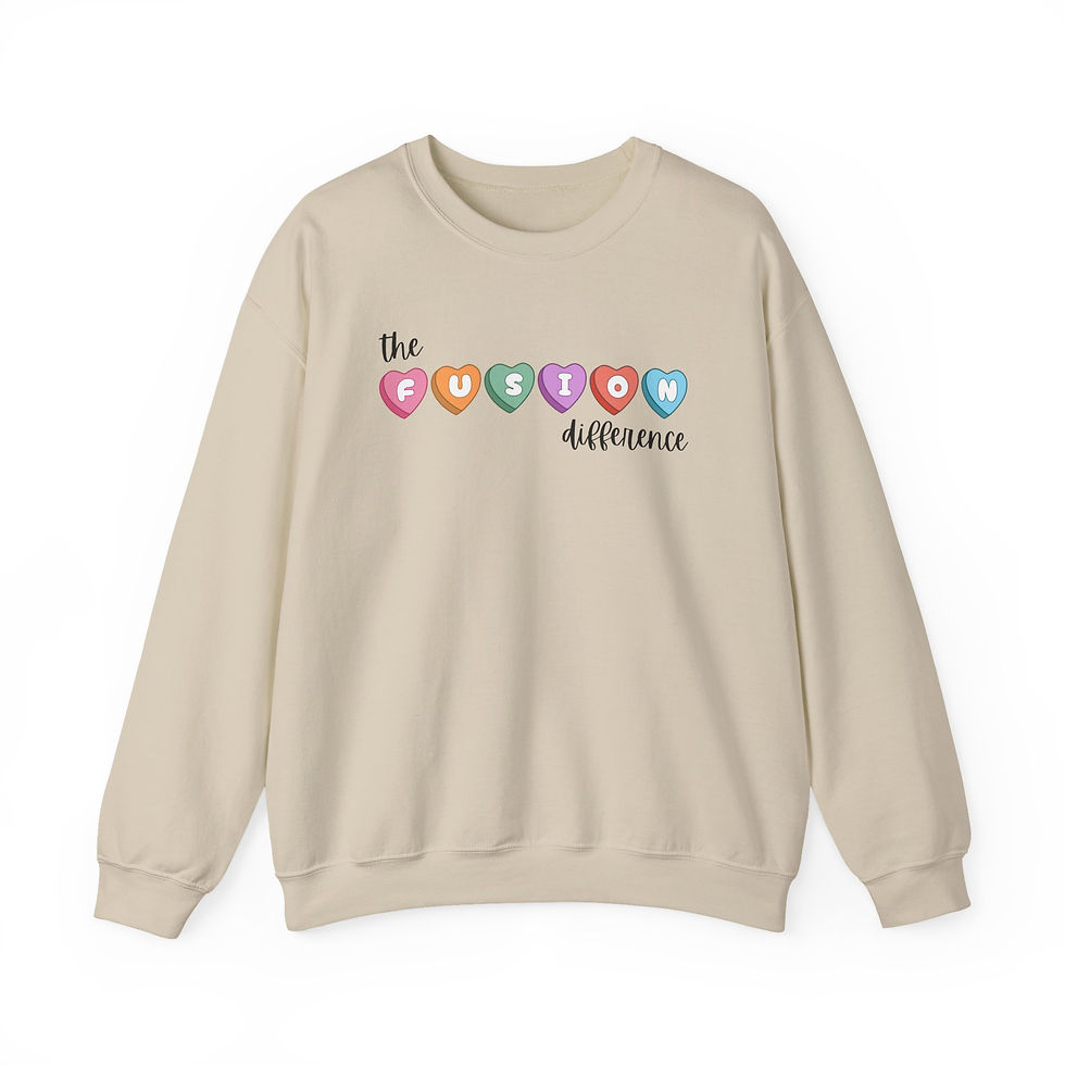 Thumbnail: Valentines 5 - The Fusion Difference Candy Heart Unisex Gildan Sweatshirt