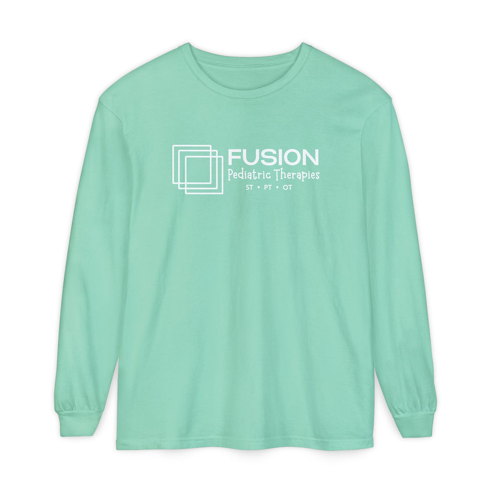 Thumbnail: FPT - All White Logo Unisex Comfort Colors Long Sleeve Tee