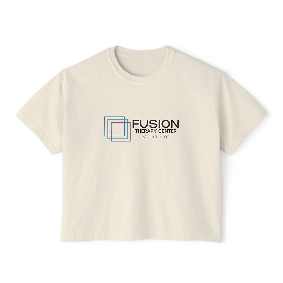 Thumbnail: FTC - Black Logo Women's Semi-Cropped Boxy Comfort Colors Tee