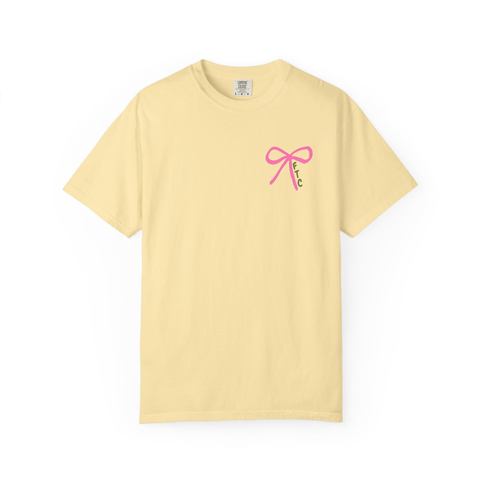Thumbnail: Fusion Therapy Center Pink Spring Lemon Unisex Comfort Colors Tee