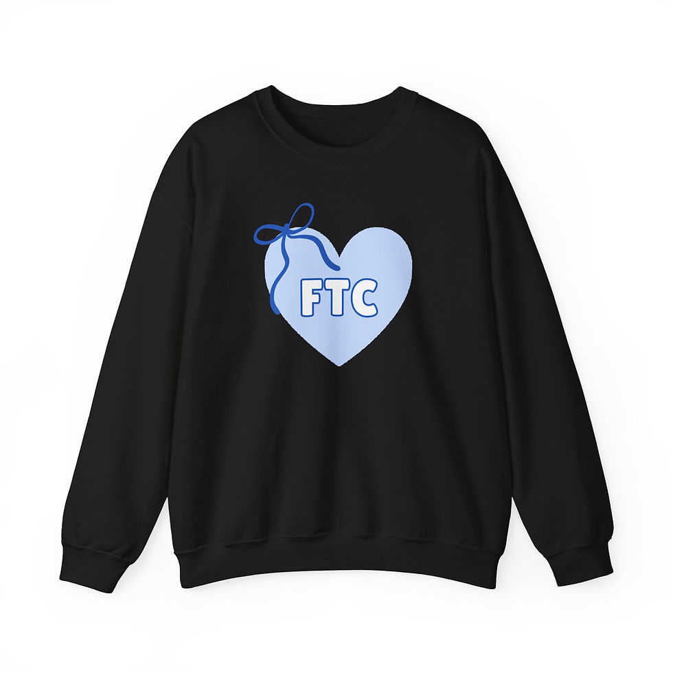 Thumbnail: Valentines 4 - FTC Blue Heart Unisex Gildan Sweatshirt