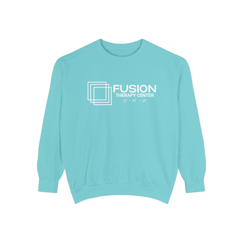 Thumbnail: FTC - All White Logo Unisex Comfort Colors Sweatshirt