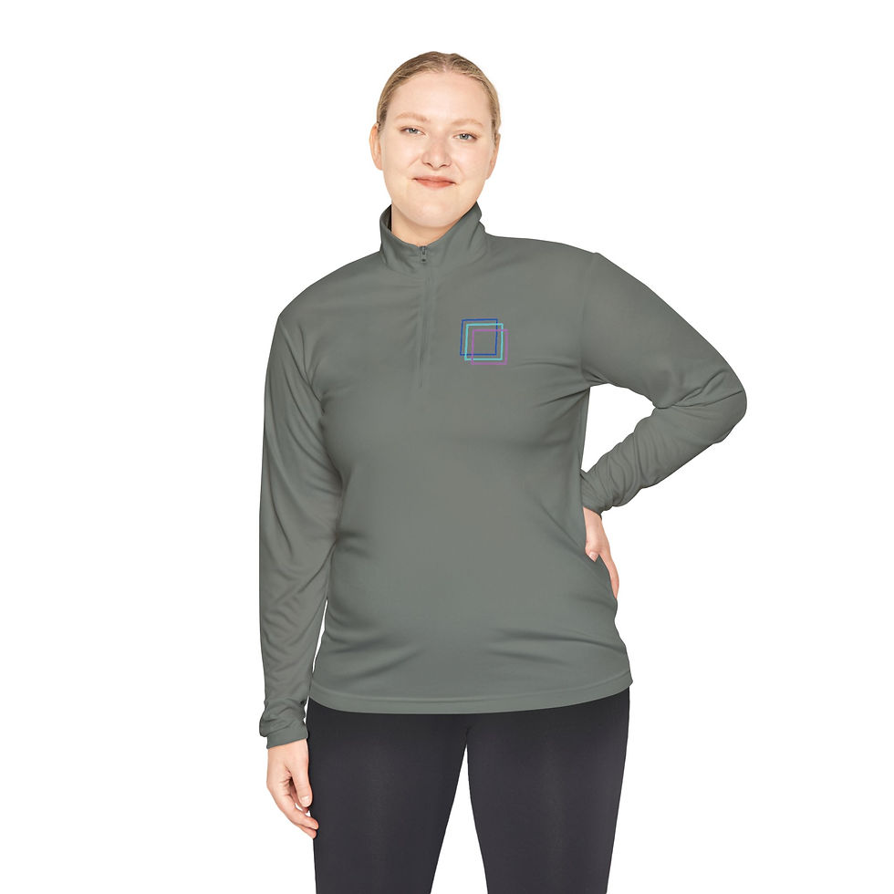 Thumbnail: FTC - Full Color Squares Logo Sport-Tek Unisex Quarter-Zip Pullover