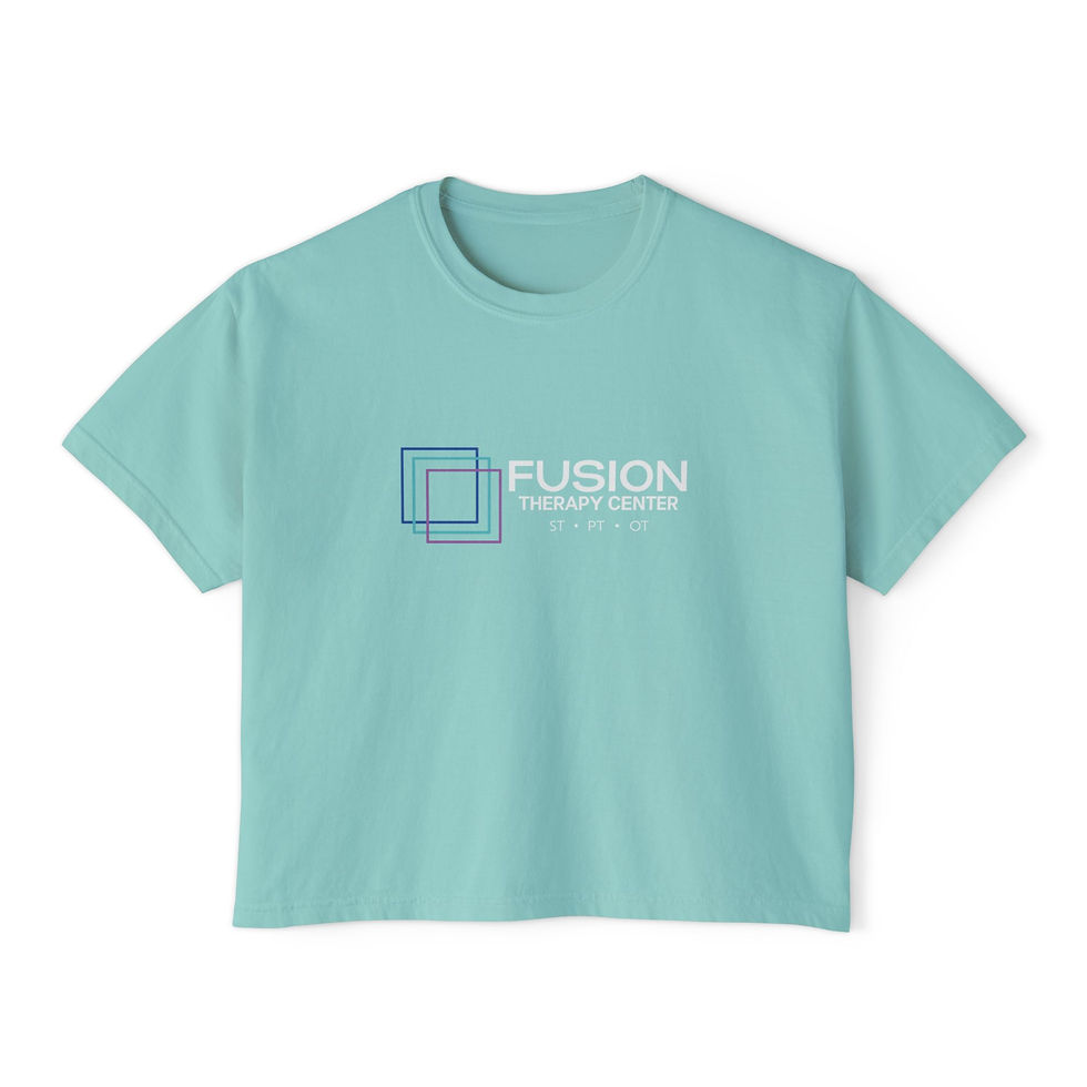 Thumbnail: FTC - White Logo Women's Semi-Cropped Boxy Comfort Colors Tee