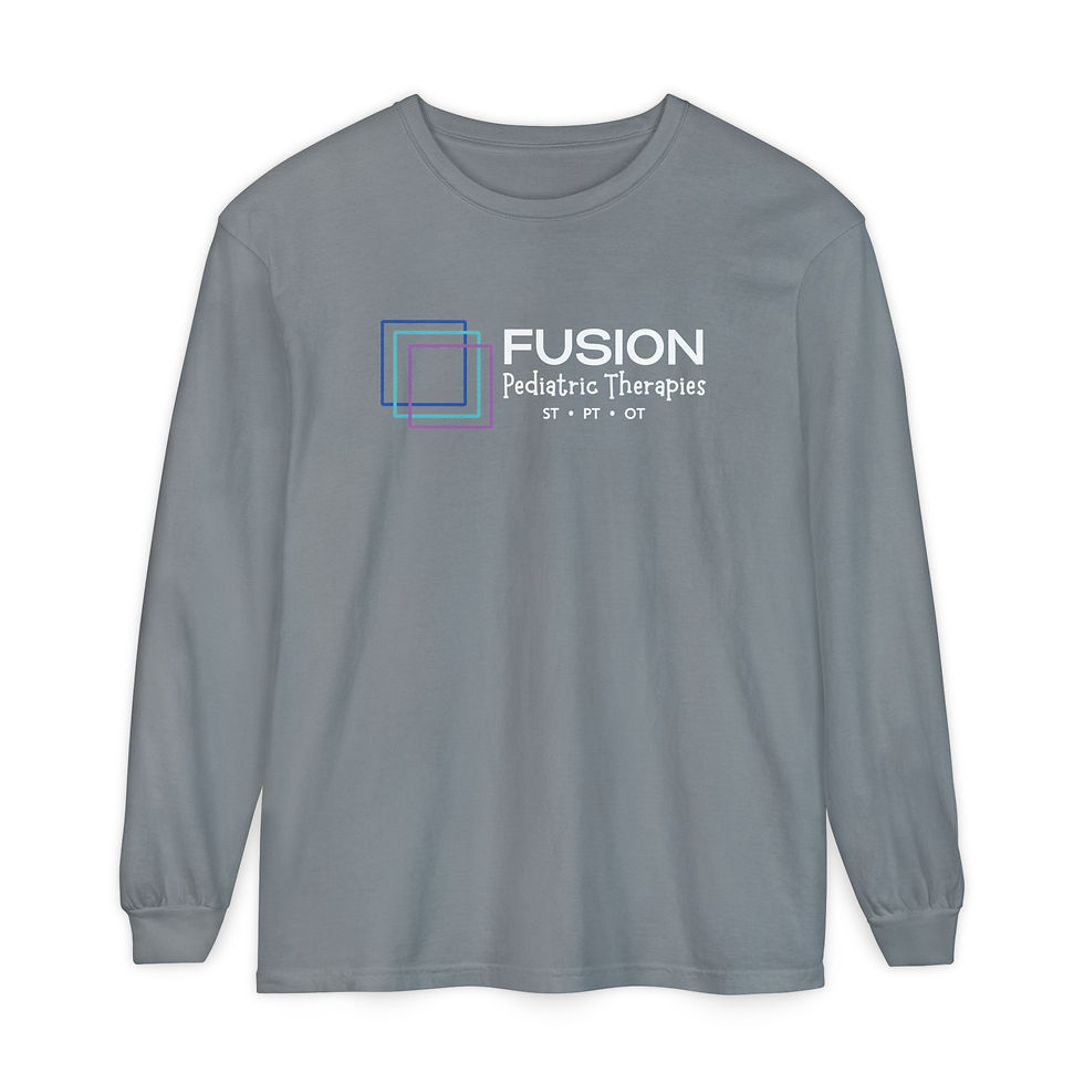 Thumbnail: FPT - White Logo Unisex Comfort Colors Long Sleeve Tee